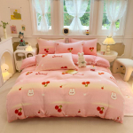 Paksendatud piima samet, 4-osaline, oa-velvet, 3-osaline komplekt multifilmi beebi sametist lina tekikott S kollane