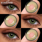 EYESHARE MIKI Contact Lenses for Eyes Fashion Colorcon Green Contact Lens Beautiful Natural Eye Contacts Annual Use 2pcs/pair