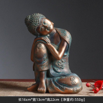 Kagu-Aasia Magav Istuv Buddha Kuju Vaik K&auml;sit&ouml;&ouml; Tai Hindu Fengshui Zen Aed Kontor Kodu Kaunistus Meditatsioon