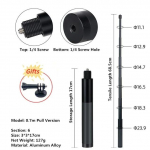 Insta360 Ace Pro Invisible Selfie Stick jaoks GoPro 12 Insta360 X4 X3 GO3 DJI Action 4 alumiiniumsulamist selfie stick tarvikud