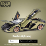 1:18 Lamborghini Uue Energia Superauto Sulamist Valatud Auto Mudel Heli ja Valguse Seeria T&otilde;mmatava Funktsiooniga Laste M&auml;nguasi Poisi S&uuml;nnip&auml;evakingitus roheline