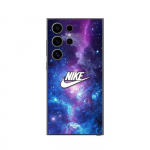Kaitse&uuml;mbris Samsung Galaxy S25 Ultra jaoks nike valge logo v&auml;rviline ruum must