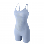 Naiste keha vormiv Body: Rinnatugi, Push-Up, s&uuml;nnitusj&auml;rgne korsett, k&otilde;hu- ja taljekujuja, puusasid t&otilde;stev aluspesu XL helesinine v&auml;rv