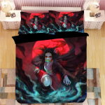 Demon Slayer voodipesukomplektid Multifilmi voodipesu poistele lastele &uuml;heinimesevoodiga kaheinimesevoodiga pehmed voodiriided kodukaunistus Anime tekikotid Cot Size 70x130cm2pc