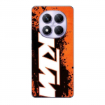 Coque - Maniacase - Xiaomi Redmi Note 14 Pro 5G - KTM logo - Souple - Orange - Mat