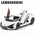 1:24 Lamborghini Revuelto Super sportauto sulamist auto survevalu m&auml;nguasi auto metallist m&auml;nguasi auto mudel Heli ja valguse tagasit&otilde;mbamise kollektsioon Laste m&auml;nguasi valge
