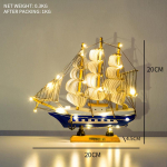 Loov purjekas mudel elutuba kodu dekoor kaunistus veinikapp veranda raamaturiiul laua kaunistus tuledega kingituseks