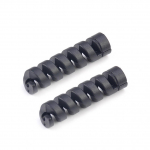 4 tk spiraalse USB andmelaadimiskaabli k&otilde;rvaklappide juhtme juhtme kaitse korpuse kaanekomplekt 4pcs roosa