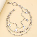 Mitmekihiline t&auml;heketi kaunistus Meestele Naistele Punk Rock Hip Hop Teksad Kettp&uuml;ksid V&ouml;&ouml; kett r&otilde;ivad Aksessuaarid