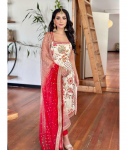 India Bollywood Salwar Kameez Naiste Disainer Varrukateta Mitmev&auml;rviline &Uuml;likond Kurti Kleit Valmis Kanda M valge