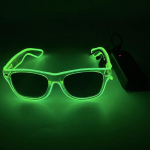 LED Luminous Glasses EL Wire Glowing Glasses Neon LED Light Up Sunglasses Glow in The Dark Party Supplies Party Favors for Kids roosa