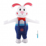 Lihav&otilde;ttep&uuml;hade t&auml;ispuhutav j&auml;nku veekindel Blow Up Bunny peokost&uuml;&uuml;m lihav&otilde;ttep&uuml;hade &otilde;ue kaunistamiseks