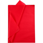 Papier de soie - 50 x 70 cm - 25 feuilles Rouge