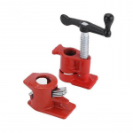 Pipe Clamp Set 1/2 Diameter Cast Iron Heavy Wood Gluing Pipe Clip Set Woodworking Tool 4 inches dia