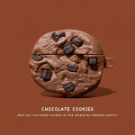 &Scaron;okolaadist &uuml;mbris AirPods 4 2024 jaoks 3D k&otilde;rvaklappide &uuml;mbris AirPods 1 2 3 Pro jaoks Hai k&otilde;rvaklappide &uuml;mbris AirPods Pro 2 &uuml;mbrise jaoks for AirPods 1 2