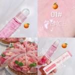 Clear Fruit Avocado Roll on Lip Oil Hydrating Moisturizing Lip Tints Liquid Roller Ball for Nourishment Deep Hydration No. 1, peach flavor