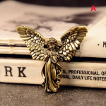 Vintage messingist &otilde;nnistatud kaitseingli kujukesed miniatuurid t&ouml;&ouml;laua kaunistused armsad v&auml;ikesed kujud kodukaunistused A