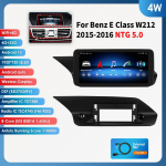 Hizpo kaheksatuumaline 2-DIN autoraadio, toetab Carplay'd, Android Autot, intelligentne RDS, Mercedes Benz W212 E-klassi jaoks:E200 E230 E260 E300 S212 2015-2016 NTG5.0 4W 4G 32G