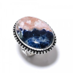 Orange Sodalite Handmade 925 Sterling Silver Jewelry Ring Size 7 j1o95