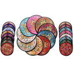 4-pakend Hiina kangast tikitud alusaluseid Piima isoleeritud kuumakindel matt Lauamatid S&ouml;&ouml;gilaua alusmatid Juhuslikud v&auml;rvid a