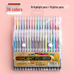 Helendav liivakell h&otilde;bedane pastapliiats: P&auml;rlmutterl&auml;ikega v&auml;rvimuutev marker fluorestseeruvate m&auml;rkmete tegemiseks