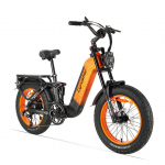 Cyrusher Kommoda 3.0 City Electric Bicycle Adult 250W Motor Men's E-Mountain ebike 48V20AH Battery 20 Inch Fat Tyre women's Electric Bike oranž
