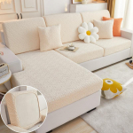 Pehme diivani istmekate elutuppa sametpadjaga elastne nurgadiivan 1/2/3/4 istmega tahke kattekomplekt Pillowcase(45x45cm) beež