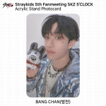 STRAY KIDS 5. f&auml;nnikohtumine SKZ 5'CLOCK Ametlik MD Akr&uuml;&uuml;lalus Fotokaart KPOP Bangchan