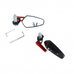 1 paar mootorratta tahavaatepeeglit 360 kraadi p&ouml;&ouml;ratav sileda klaasiga Clear Vision universaalne juhtraud