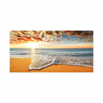 P&auml;ikeseloojangud Looduslik mererand maastik Plakatid ja tr&uuml;kised Seinakunstipildid Maalimine Seinakunst elutoa sisekujunduseks 20x40cm