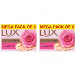 LUX Soft Glow Rose & Vitamin E Beauty Soap Bar, 150 g (Combo Pack of 16) | Moisturizing Bathing Soap for Soft, Glowing Skin & Body | For Men & Women