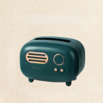 1PC Creative Radio Shape Tissue Box elutuba Luksuslik retroh&otilde;nguline kodurestorani kujundus