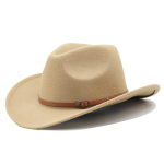 L&auml;&auml;ne kauboi viltk&uuml;bar etnilise tiibeti stiili ja &uuml;lespoole keeratud &auml;&auml;rega meestele ja naistele XL (60cm) Adjustable