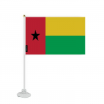 Drapeau &ndash; Mini Drapeau Ventouse &ndash; Guin&eacute;e-Bissau &ndash; 14 x 21 cm &ndash; pol&uuml;ester &ndash; Impression Recto/Verso