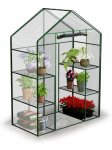 Kasvuhoone kahe riiuliga 140 x 71 x 195 cm Plonos 4922