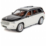 1:24 Maybach GLS600 sulamist luksusauto mudeli simulatsioon survevalatud metallist m&auml;nguauto automudel Heli ja kerge laste m&auml;nguasja poiste kingituste kollektsiooni kaunistused valge