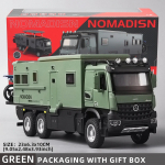 1:24 Mercedes Benz Haagissuvila haagissuvila m&auml;ngumudel auto survevaluga tagasit&otilde;mmatav veoauto m&auml;nguautomudel koos heli ja valgusega, sobib lastele poistele, t&uuml;drukutele roheline