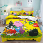 Barbapapa multikas tekikott Anime 3D-tr&uuml;kiga Armas laste magamistoakomplekt Pol&uuml;ester T&auml;iskasvanu kingitus 2/3 tk Voodipesu EU Twin(135x200cm)
