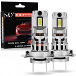 2 tk H7 LED esitule Canbus pirnid Mini juhtmevabad 30000LM 80W 6000K CSP auto esilaternale Auto Turbo lambid Automaatsed Plug&Play udutuled 12V