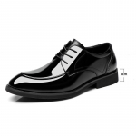 Luksuslikud Meeste Lakknahast Liftikud Kingad Meeste &Uuml;lemise K&otilde;rguse Suurendamise Tald 6cm/8cm Must Formaalne &Auml;ri T&otilde;stvad Pulmad Meeste Kingad 37