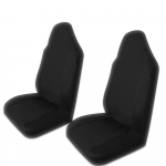 HIRAISM Autoistmekatted juhi ja kaass&otilde;itja istmetele Plekikindlad Veekindlad Kogu hooaja Komplekt 2 tk (Must) must