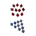 20/Set Plastic Multi-sided Digital Set for Role toy Props Supplies