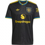 Adidas Originals Manchester United 25/26 Moodne Mugav Kitsa L&otilde;ikega &Uuml;mmarguse Kaelusega L&uuml;hikeste Varrukatega Jalgpallis&auml;rk Meeste Topid KD4225 XS
