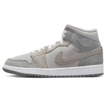 Air Jordan 1 Mid SE osakeste hall naiste tossud kolledži-hall neutraalne-hall DO7139-002 35.5