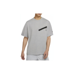 Nike Dri-Fit Tech t&otilde;mblukuga taskuga l&uuml;hikeste varrukatega T-s&auml;rk Meeste Topid Hall DH7818-063 M