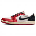 Trophy Room x Air Jordan 1 Retro Low OG SP Rookie Card - Away Unisex Tossud Punane Purjek Black FN0432-100 36.5