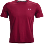 Under Armour &uuml;hev&auml;rviline br&auml;ndilogoga hingav l&uuml;hikeste varrukatega jooksus&auml;rk meestele Roosa 1370338-664 S