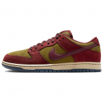 Nike Dunk Low SB Tume meeskonna punane oliiviroheline unisex tossid Burgundia-Crush Parachute-Beige Armory-Navy HQ1625-600 45