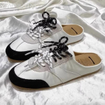Moodsad Vabaaja Tossud Naiste Sussid Paeladega Muulad Kingad Naine Lamedad Sandaalid 2025 Trend Br&auml;nd Sportlik Disain Jooksukingad Zapatos Mujer 35 valge
