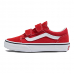 Vans Old Skool Seeria V Mugavad Madalad Laste L&otilde;uendkingad Laste Tennised Punane Valge VN000CYWJV6 32.5